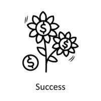 Success   vector outline Icon Design illustration. Business Symbol on White background EPS 10 File