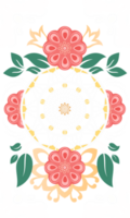 ilustración de hermosa floral antecedentes para saludo tarjeta. png