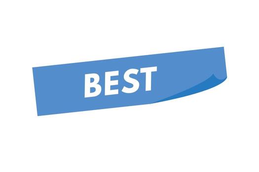 Best text Button. Best Sign Icon Label Sticker Web Buttons vector
