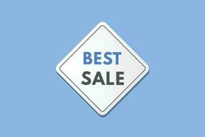 Best Sale text Button. Best Sale Sign Icon Label Sticker Web Buttons vector