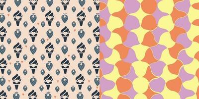 Seamless geometric minimalistic patterns. Simple graphic design. Trendy hipster sacred geometry. vector