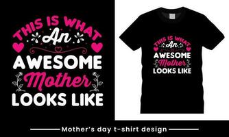 madres día vector letras, creativo madres día tipografía camiseta diseño de la madre día camiseta diseño,