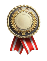 Award medal on transparent background, created with png