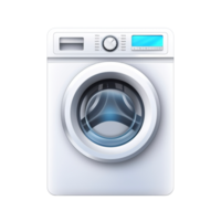 Washing machine icon on transparent background, created with png