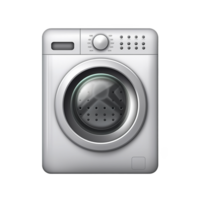 Washing machine icon on transparent background, created with png