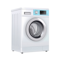 Washing machine icon on transparent background, created with png