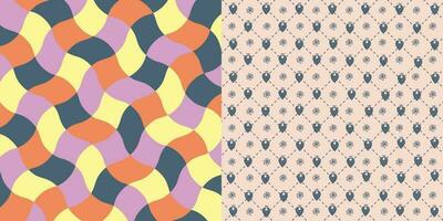 Seamless geometric minimalistic patterns. Simple graphic design. Trendy hipster sacred geometry. vector