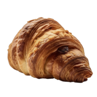 Croissant auf transparent Hintergrund, erstellt mit generativ ai png