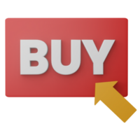 3D Buy Button Illustration png