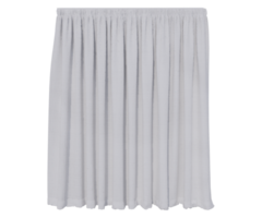 rideaux pur gris dans png isolé sur transparent Contexte. avec 3d le rendu