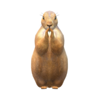 prairie chien isolé sur une transparent Contexte png