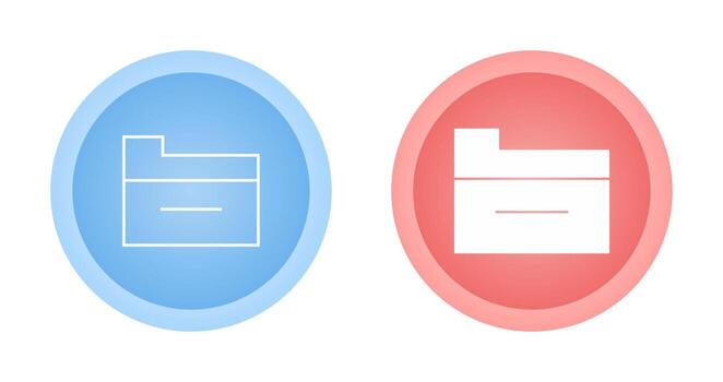 icono de vector de carpeta