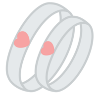 Wedding Rings Silver png