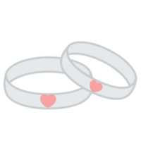 Wedding Rings Silver png