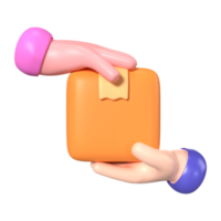 Package Received 3D Illustration Icon png