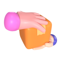 paquete recibido 3d ilustración icono png