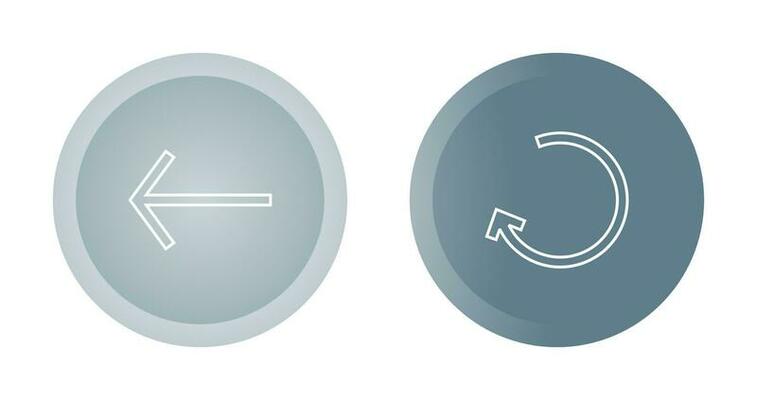Left Back Arrow Vector Icon