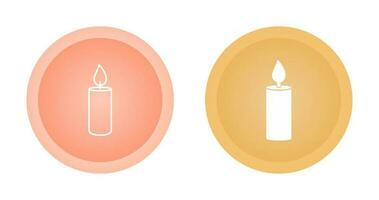 Lit Candle Vector Icon