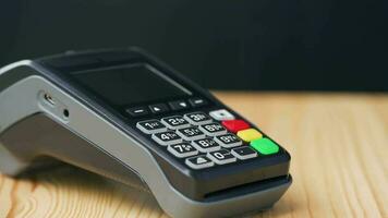 Contactless payment with your smartphone. Wireless payment concept video