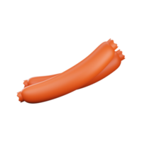 3d ilustração do dois frankfurter ícone. png