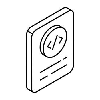 moderno diseño icono de codificación archivo vector