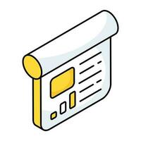 A perfect design icon of business report vector