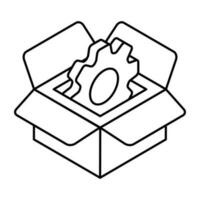 Trendy design icon of parcel management vector