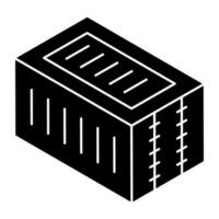 An icon design of container vector