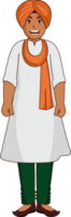 Cheerful Punjabi Young Man In Standing Pose. png