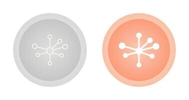 icono de vector de estructura molecular