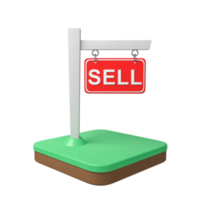 Low poly commercial hanging sign png