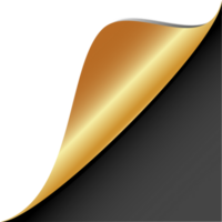 golden Seite Ecke png