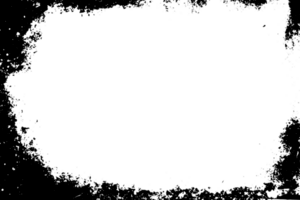 grunge gräns textur bakgrund. abstrakt ram täcka över. png grafisk illustration med transparent bakgrund.