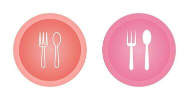 Spoon and Fork Vector Icon