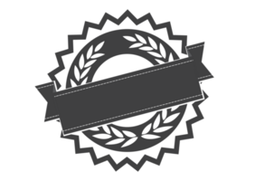 Black and white Label template png