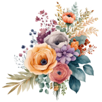 Flower Bouquet Watercolor Clipart png