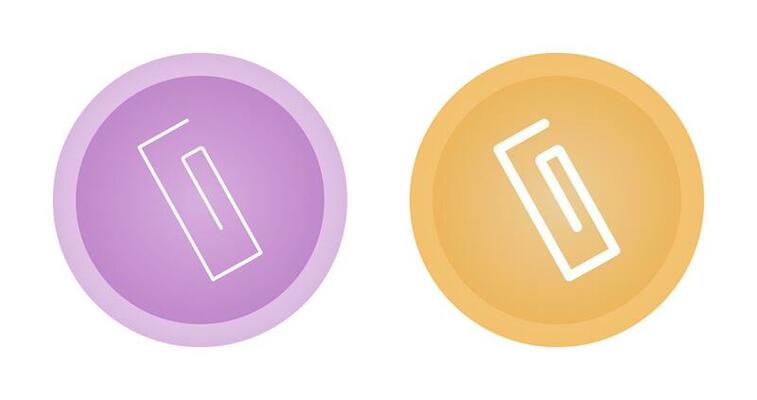 Paper Clip Vector Icon