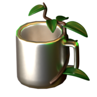 3d icono inoxidable vaso png