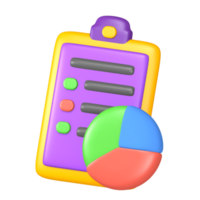 Creative Office 3D cute themed icon for presentation or social media post png