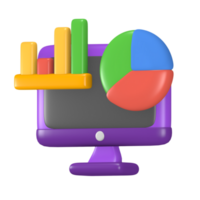 Creative Office 3D cute themed icon for presentation or social media post png
