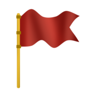 Goal red flag icon png