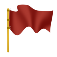 Goal red flag icon png