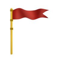 Goal red flag icon png