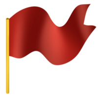 Goal red flag icon png