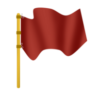 Goal red flag icon png