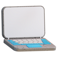 3d illustration laptop png