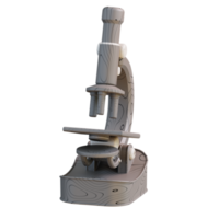 3d illustration de microscope png