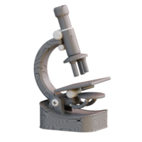 3d illustration de microscope png