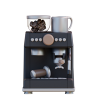3d illustration espresso machine png