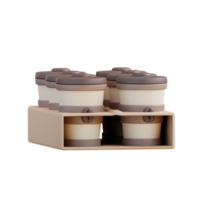 3d Illustration Kaffee Tasse zu gehen png